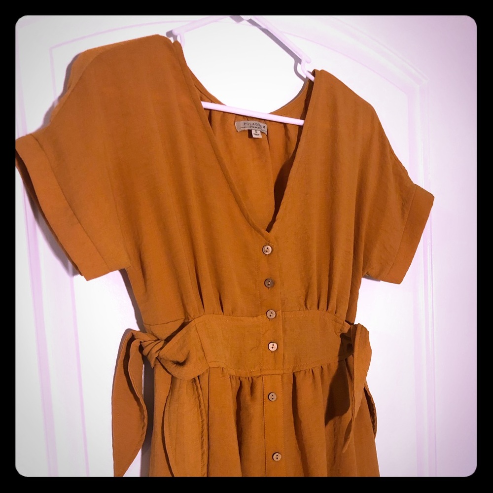 Polagram Burnt Orange Dress 🍁